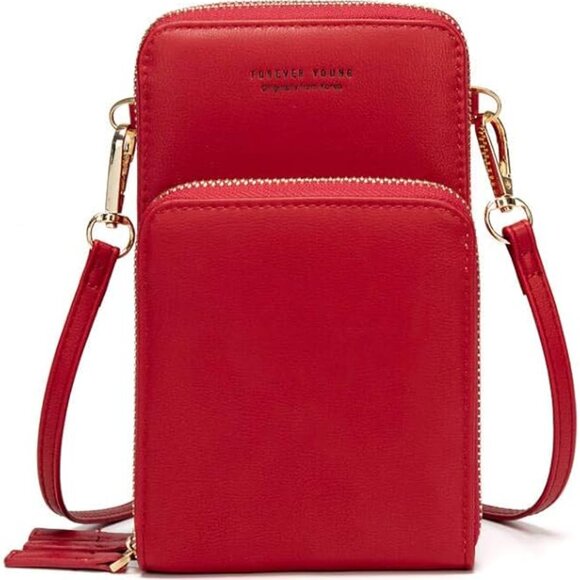 ✨2/$20✨ 
Small red crossbody bag with three separate compartments and strap - Picture 10 of 11